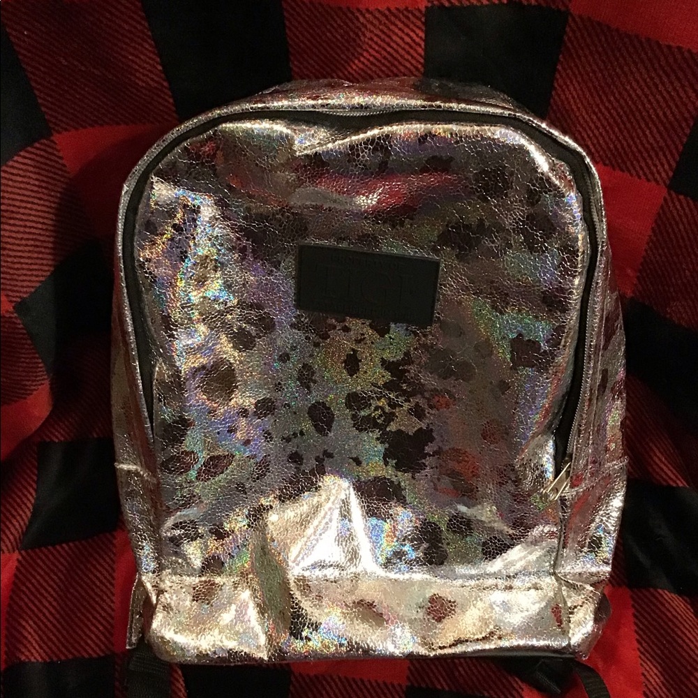 TGIF Shiny Silver Backpack